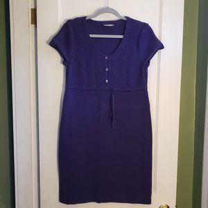 Women's purple sweater dress